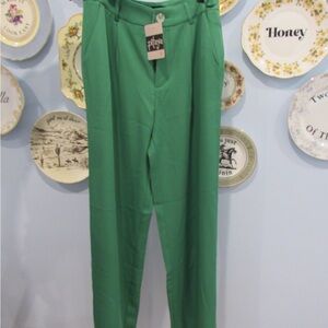 Vibrant Green Dress Pants